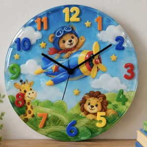 Reloj de Pared Artesanal en Resina Epóxica (Ø 17 cm) – Edición Exclusiva - vista 5